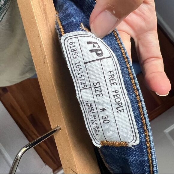 Free People We the Free Just Float On High Waist Flare Jeans 30 - Picture 5 of 5